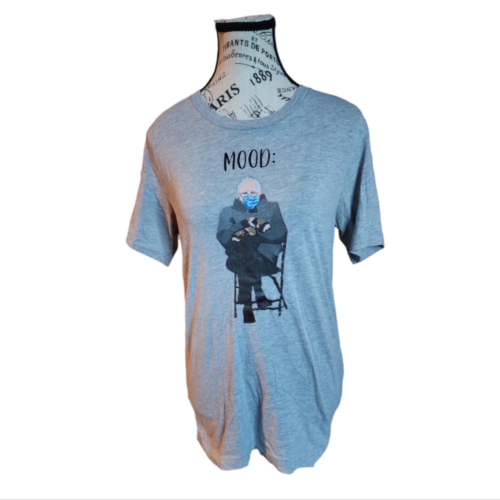 Bernie Sanders Mood Cotton Graphic T Shirt Size Small